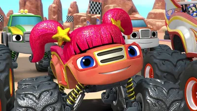 Скачать обои Blaze And The Monster Machines Sparkle картинки