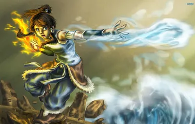Обои вода, огонь, земля, стихия, магия, арт, воздух, удар, Korra, Times, The Legend of Korra, Avatar: The Legend of Korr. картинки на рабочий стол, раздел фильмы - скачать картинки