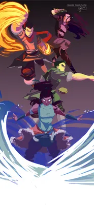 иллюстрация аниме ics Avatar The Last Airbender ... iPhone Обои Скачать бесплатно картинки
