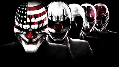 пять хэллоуинских масок видеоигры Payday 2 #2K #wallpaper #hdwallpaper #desktop | День выплаты жалованья 2, День выплаты жалованья, Hd обои картинки