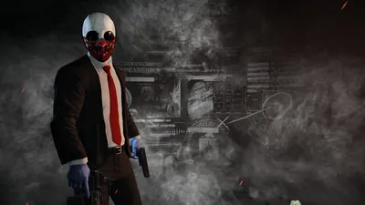 Человек в маске с винтовкой, Payday 2, Hoxton, видеоигры, HD обои | Обои Блики картинки