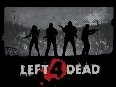 Ник и Рошель с пулеметами - Left 4 Dead 2 Фоновые обои картинки