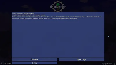 Ошибка сборки с совершенно новым учебным модом · Выпуск № 1985 · tModLoader/ tModLoader · GitHub картинки