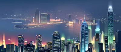 City Skyline Minimalist, HD Artist, 4k Wallpapers, Images, Backgrounds, Photos and Pictures картинки