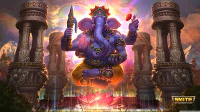 Ganesha God of Success Smite Video Game Ultra HD обои для рабочего стола для 4K UHD TV: Планшет: Смартфон картинки