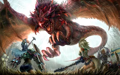 женщина воин цифровые обои видеоигры Monster Hunter Monster Hunter: World Video Game Art #dragon #4K #wall… | Охотник на монстров, Цифровые обои, Фэнтези картинки