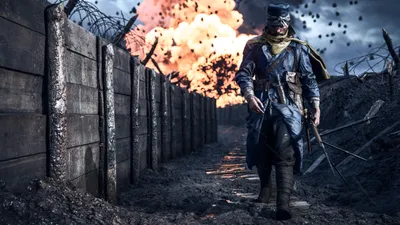 ID обоев: 56845 / battlefield 1, 2016 games, pc games, ps games, xbox games, 4k, hd, солдат скачать бесплатно картинки