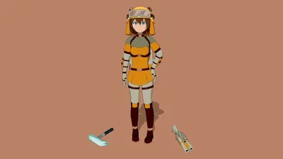 Factorio: Gear Girl - 3D-модель от SleepyEngi (@SleepyEngi) [91939a7] картинки