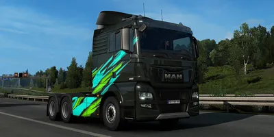 Euro Truck Simulator 2: Super Stripes Paint Jobs Pack для крутых машин картинки