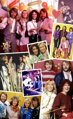 Фон телефонного коллажа ABBA | Abba, Коллаж фон, эстетика 70-х картинки