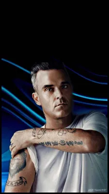 Обои синий, золотой, Robbie Williams, Take The Crown, Робби Уильямс картинки на рабочий стол, раздел музыка - скачать картинки