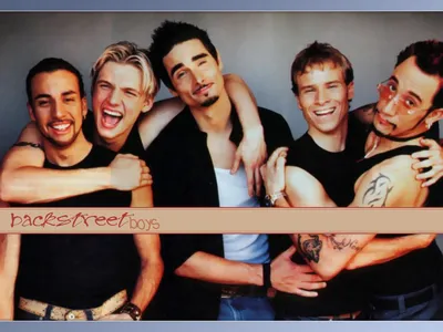 Скачать обои Backstreet Boys Collage Fan Art картинки