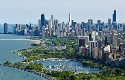 Обои city, город, Чикаго, США, Chicago, Illinois картинки на рабочий стол, раздел город - скачать картинки