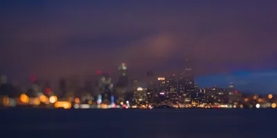 Скачать обои Seattle, modern building, american citys, Washington, nightscapes, America, Seattle at night, USA, City of Seattle, Cities of Washington для монитора с разрешением 2880x1800. Высококачественные обои HD картинки картинки