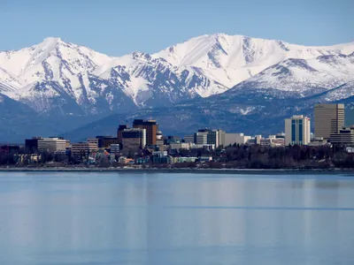 624 Anchorage Alaska Skyline: изображения, стоковые фото и векторная графика | Шаттерсток картинки