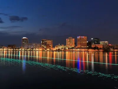 Norfolk Virginia Skyline — элегантные фотообои — Фотостена картинки