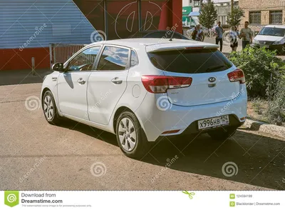 Kia Rio Rear-Ansicht redaktionelles stockbild. Bild von konzept - 124594199 картинки