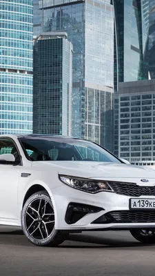 Фото KIA 2018 Optima GT-Line Worldwide Белый Автомобили 1080x1920 картинки