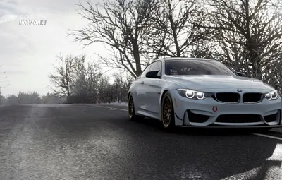 Обои трасса, Зима, BMW M4, Forza Horizon 4 картинки на рабочий стол, раздел игры - скачать картинки