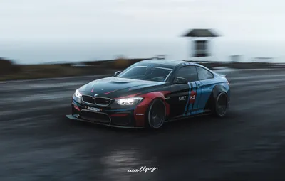 Обои скорость, Microsoft, BMW M4, игровой арт, Forza Horizon 4, by Wallpy картинки на рабочий стол, раздел игры - скачать картинки