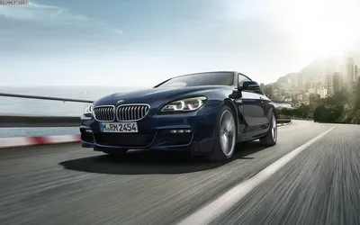 Официальные обои: BMW 6er Facelift 2015 в черном варианте картинки