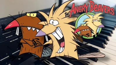 Музыкальная тема The Angry Beavers - [обложка для фортепиано] - тема мультфильма Angry Beavers - YouTube картинки