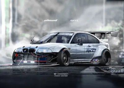 567810 автомобиль yasiddesign рендеринг bmw bmw m3 e46 bmw e46 гоночные автомобили - Rare Gallery HD Wallpapers картинки