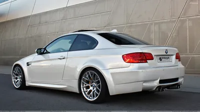 Prior Design BMW E92 N E93 M3-Style Wide Body Kit Side Back Pose в белых обоях картинки