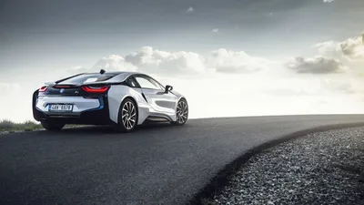 Обои 4k BMW I8 Doors Up Wallpaper картинки