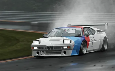 Скачать обои Белый Bmw M1 Procar из Project Cars картинки