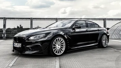 Скачать 2048x1152 bmw, m6, Prior Design, вид сбоку, черный обои, картинки ультраширокий монитор картинки