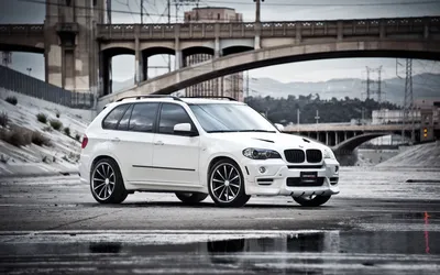 BMW X5 Белый Обои для рабочего стола 1920x1200 картинки