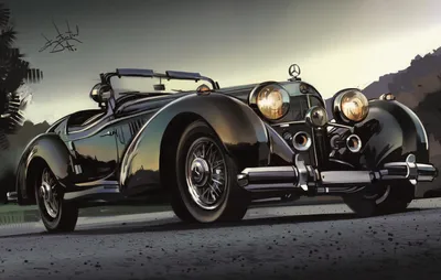 Full HD 1936 Mercedes-Benz 500K Cabriolet обои картинки