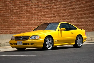 801945 1998-2001 SL 500 (R129), Mercedes-Benz, Желтый - Редкая галерея HD обои картинки