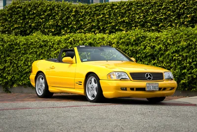 801596 1998-2001 SL 500 US-spec (R129), Mercedes-Benz, желтый, кабриолет, металлик - редкая галерея HD обои картинки