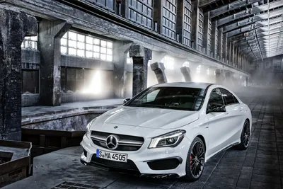 755397 4K, 2013 CLA 45 AMG, Mercedes-Benz, белый, металлик - редкая галерея HD обои картинки