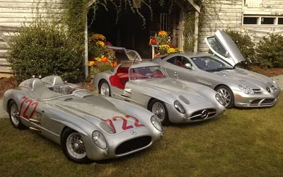 Обои 1954, Mercedes, Benz, 300slr, W196s, суперкар, гонка, гонки, ретро картинки на рабочий стол и мобильный телефон картинки