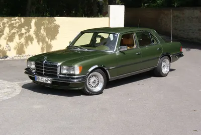 1976 Mercedes-Benz 450SEL 4.5 (W116) #2029 цвета слоновой кости с черной кожей - SLSHOP картинки