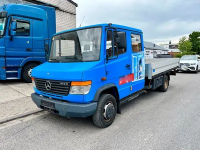 Грузовик Mercedes-Benz 815 D VARIO DoKa Kipper Зеленая наклейка 143 ткм - EUROHOLZ-Hagen картинки