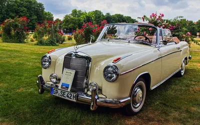 Картинка Mercedes-Benz 1960 220 SE Ponton Convertible 3840x2400 картинки