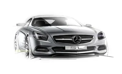 Mercedes-Benz SL-Class - Эскиз дизайна - Дизайн кузова автомобиля картинки