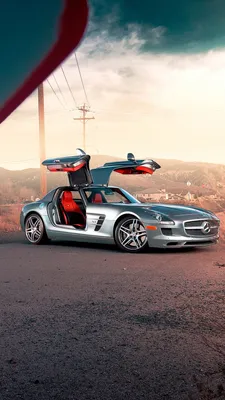 Mercedes Benz SLS AMG iPhone обои картинки