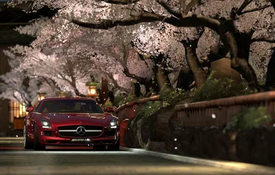 Обои Gran Turismo 5, Mercedes Benz SLS AMG, Photo Mode, Kyoto Shirakawa картинки на рабочий стол, раздел игры - скачать картинки