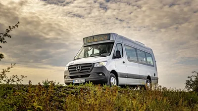 869088 4K, 2019 Sprinter City, Mercedes-Benz, автобус, белый - редкая галерея HD обои картинки