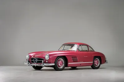 Картинки Мерседес бенц 1956 300 SL Розовая винтажная Автомобили картинки