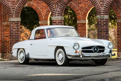 846620 1961 190 SL, Mercedes-Benz, Ретро, ​​Белый, Металлик - Редкая галерея HD обои картинки