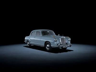 837383 4K, 1954-56 220 a, Mercedes-Benz, Ретро, ​​Серый фон, Голубой, Металлик - Редкая галерея HD обои картинки