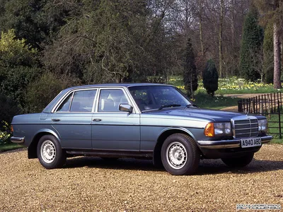 Mercedes w123, старый мерседес, стойка, HD обои картинки