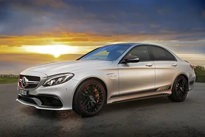 Фотографии Mercedes-Benz 2015 AMG C-class W205 Weiß Autos картинки