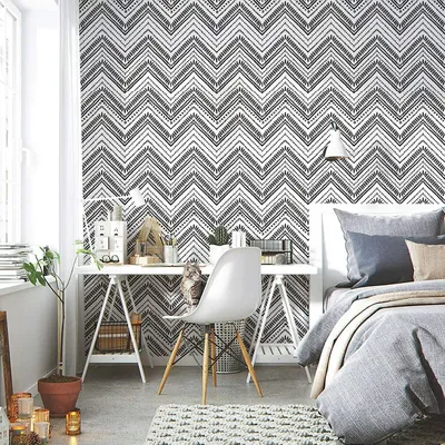 Union Rustic Duncanville Peel \ u0026 Stick Chevron Wallpaper | Уэйфер картинки